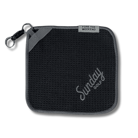Loma Magnetic Golf Towel | Black